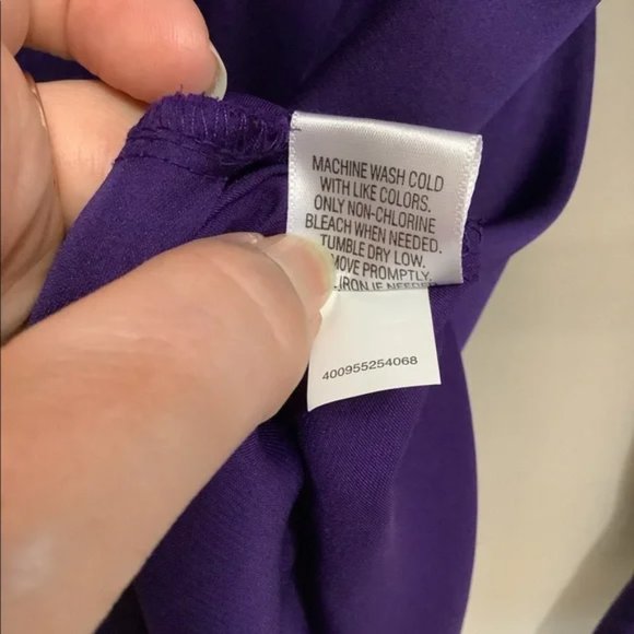 Apt 9 Purple cross front blouse - Picture 7 of 7